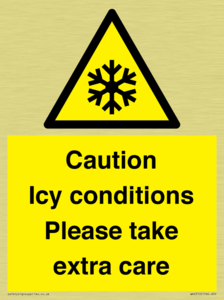 Caution Icy conditions please take extra care